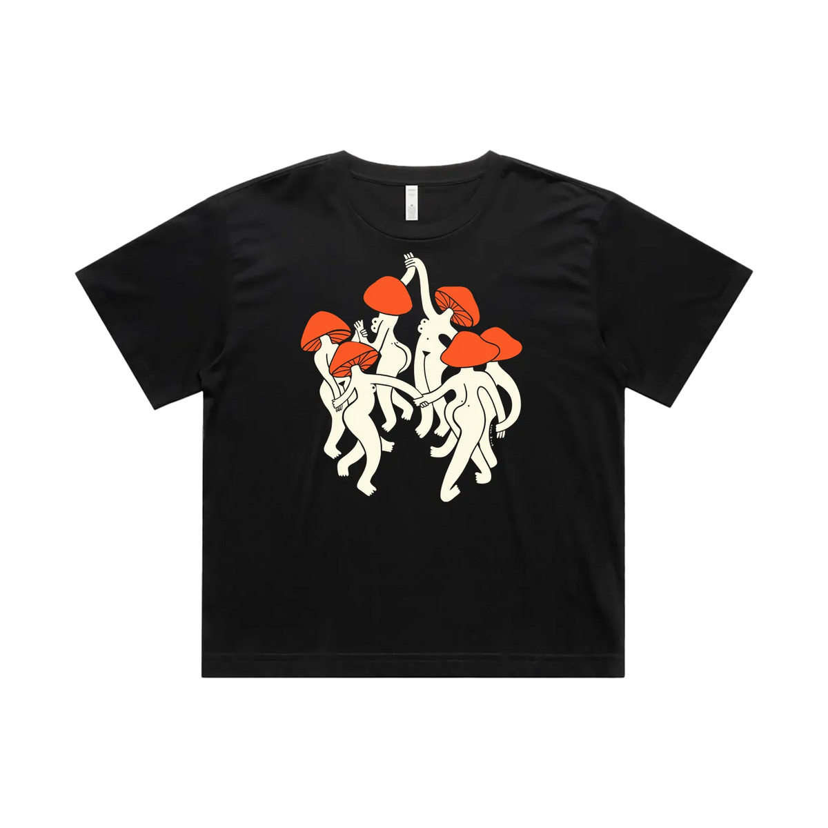 Black front flat lay