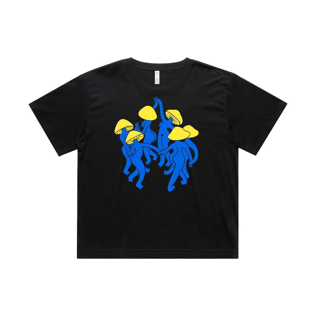 Black front flat lay