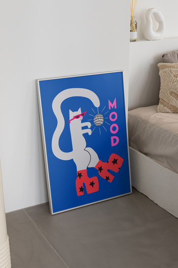 Mood Cat Art Print