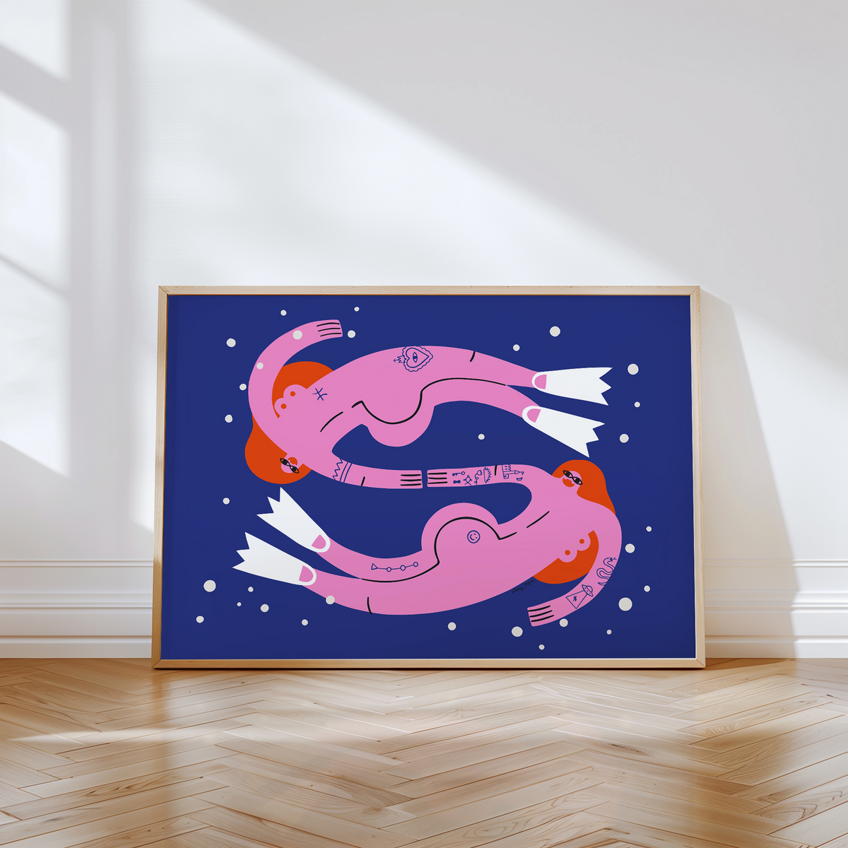 Swirling In The Deep Art Print