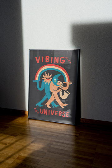 Vibing With The Universe Art Print