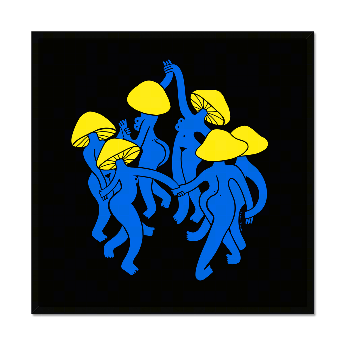 Mushroom Dance Art Print