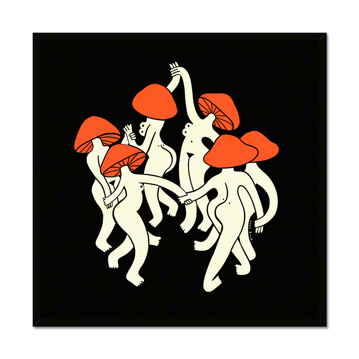 Mushroom Dance Art Print