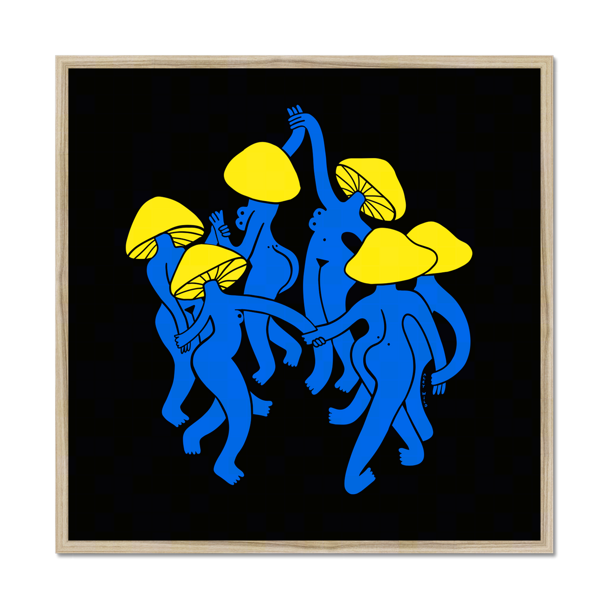 Mushroom Dance Art Print