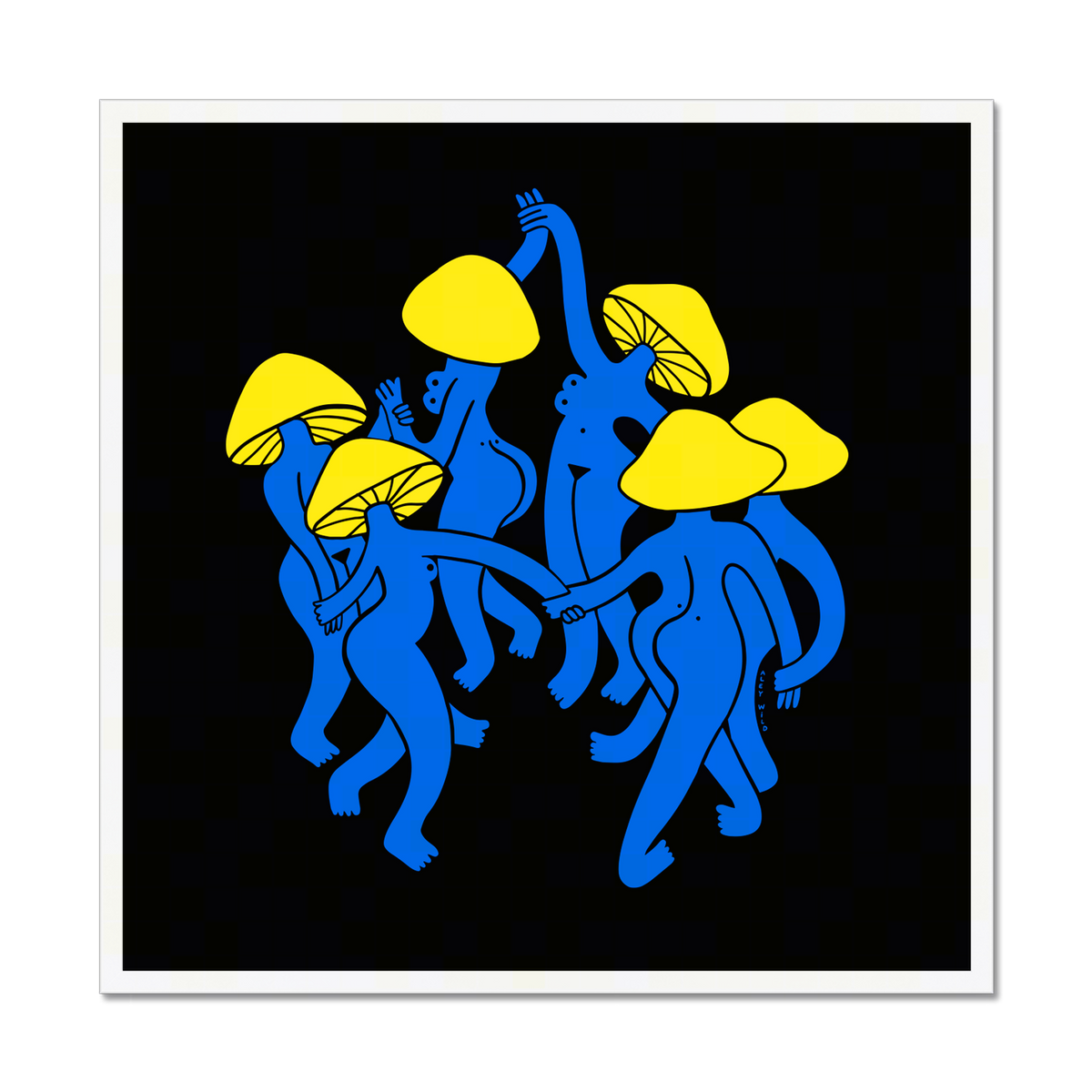 Mushroom Dance Art Print