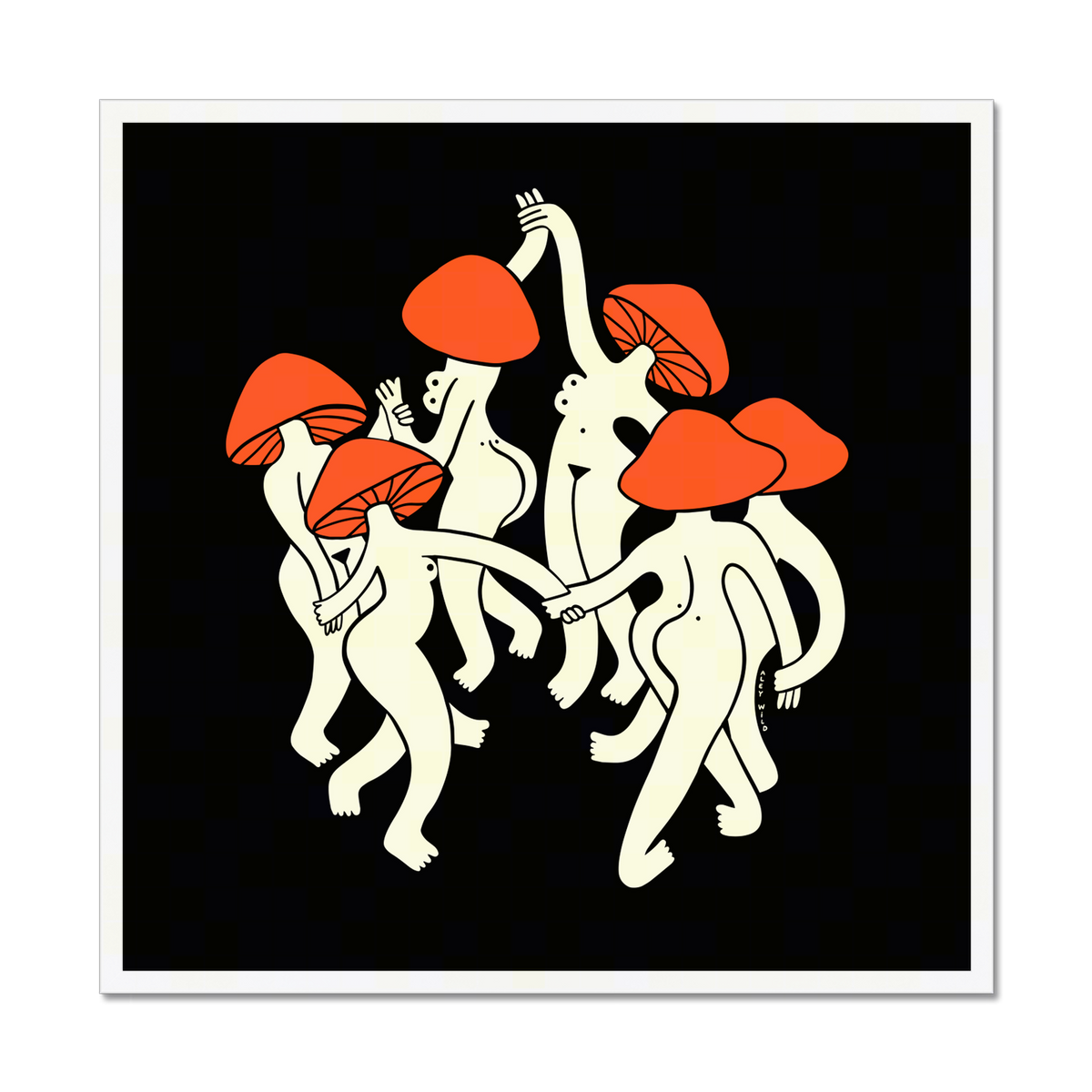 Mushroom Dance Art Print
