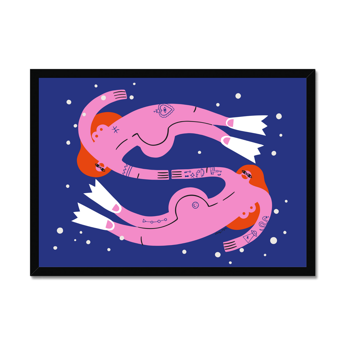 Swirling In The Deep Art Print