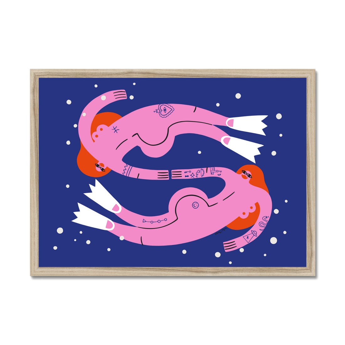 Swirling In The Deep Art Print