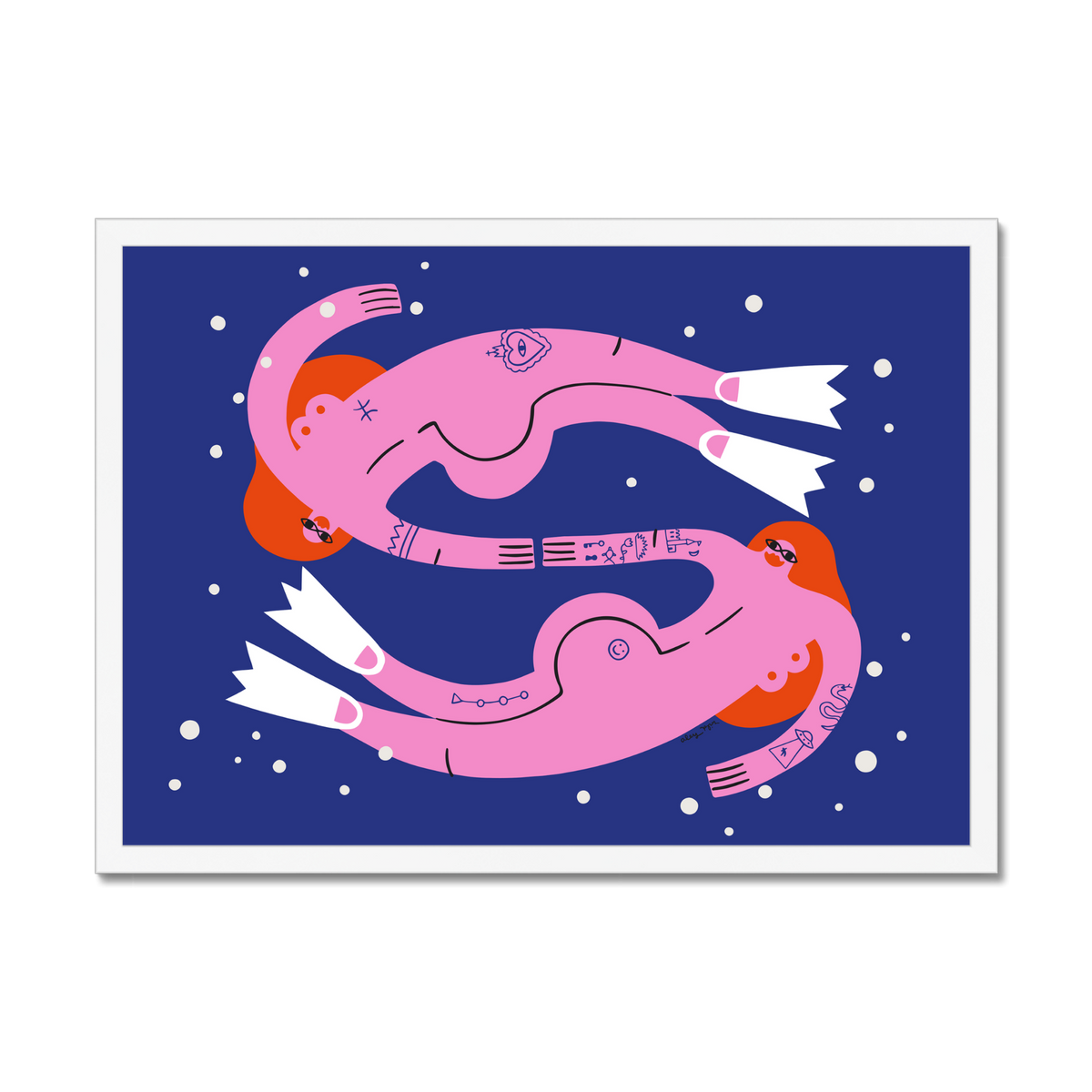 Swirling In The Deep Art Print