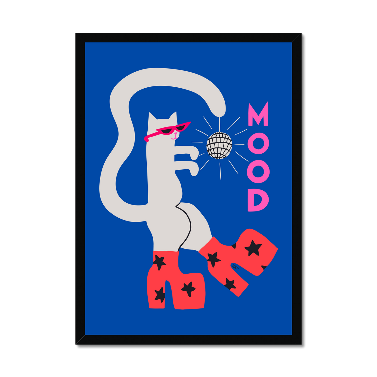 Mood Cat Art Print