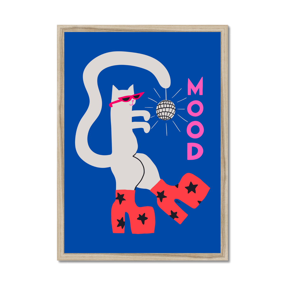 Mood Cat Art Print