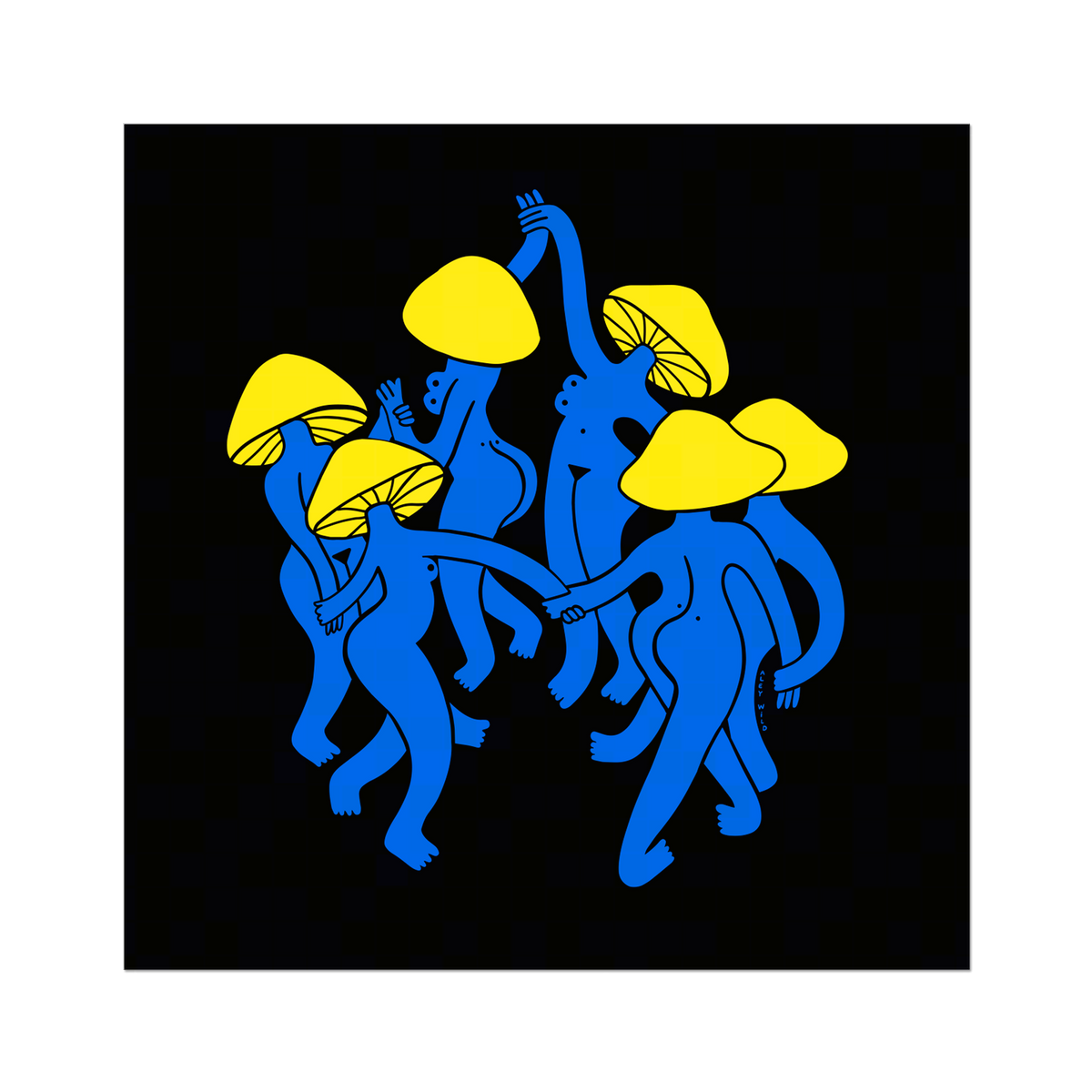 Mushroom Dance Art Print