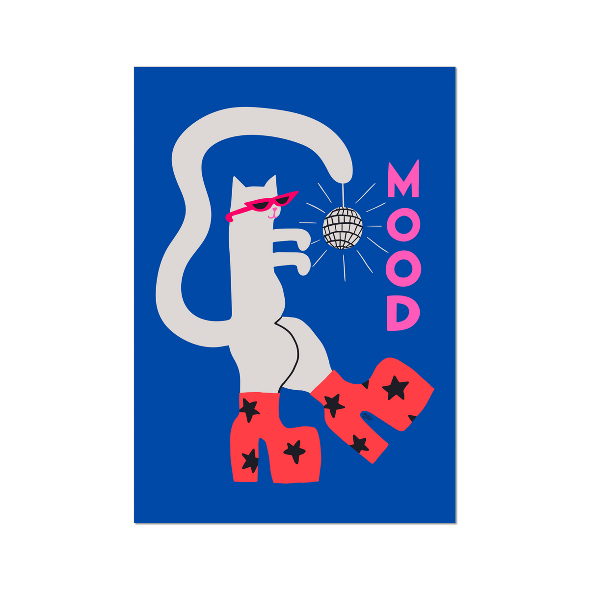 Mood Cat Art Print